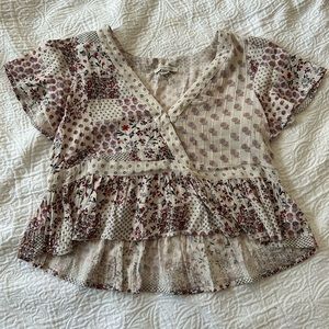 AE Patterned Crop Top